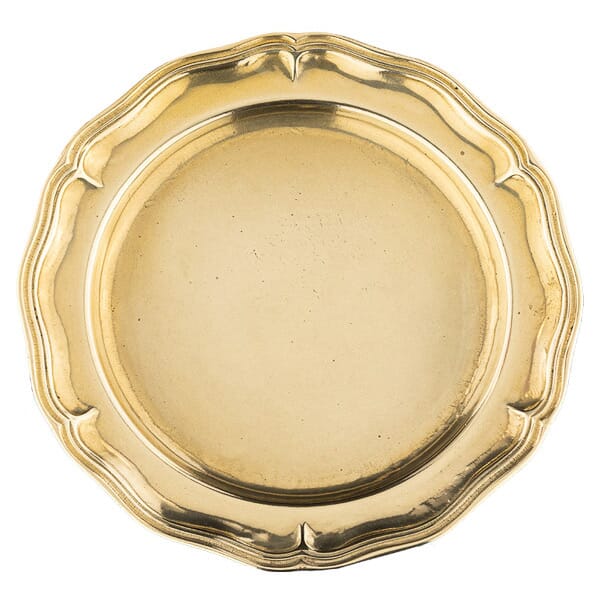 Zierteller klein Messing poliert