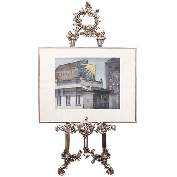 Staffelei aus Messing - für Buch oder Bild