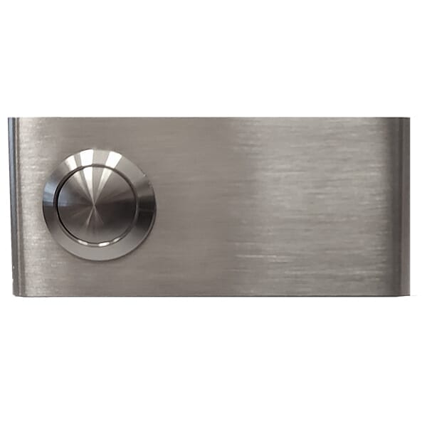 Klingelplatte mit Klingeltaster Edelstahl gebürstet