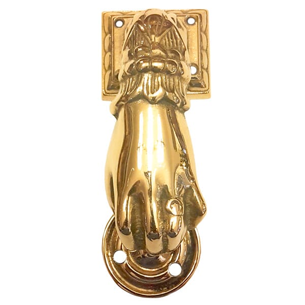 Türklopfer messing Motiv Hand