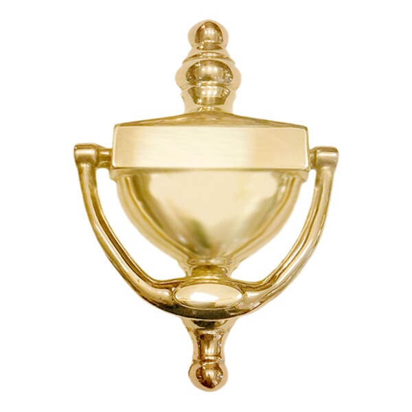 Türklopfer Empire glatt aus Messing